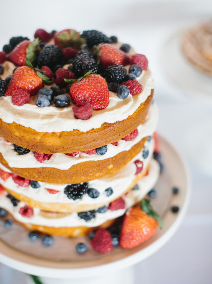 Berry flavored naked cake