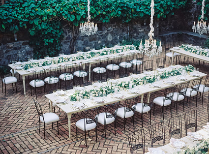Wedding reception tables