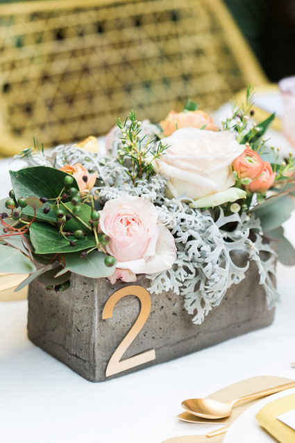 Gold table number Inspiration