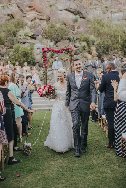 Palm Springs wedding ceremony
