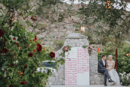 Hot pink seating chart