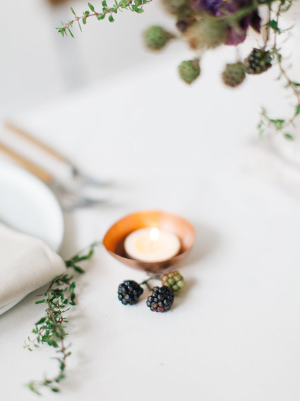 Organic wedding details