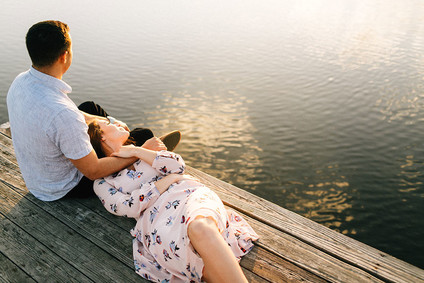 Sunset engagement photos