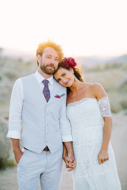 Desert wedding portraits
