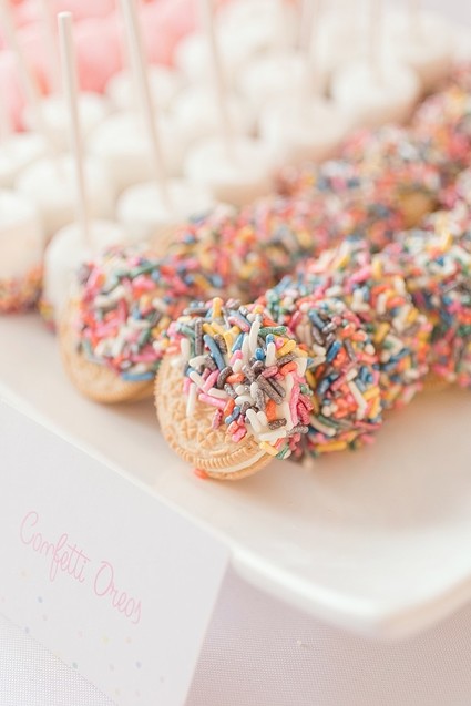 confetti girl's birthday party Inspiration