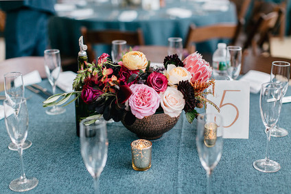 Colorful wedding decor
