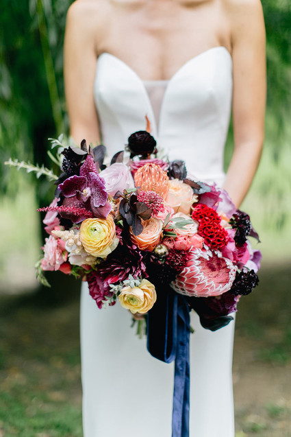 Colorful wedding bouquet