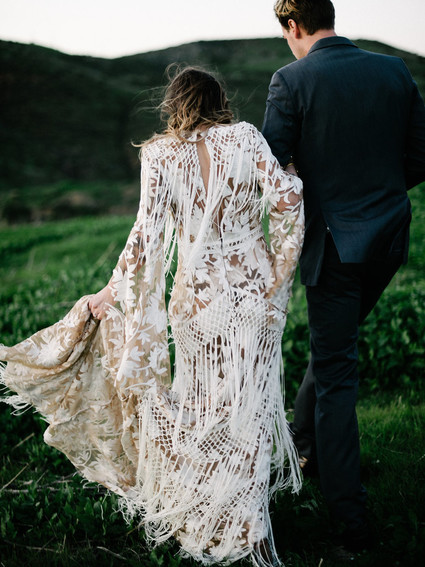 Bohemian wedding dress
