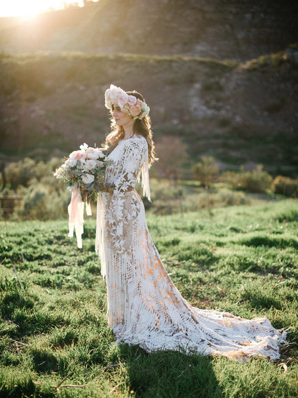Bohemian wedding dress
