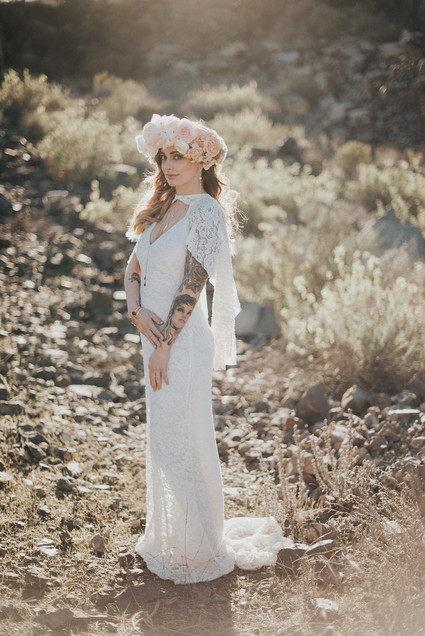 Bohemian floral crown