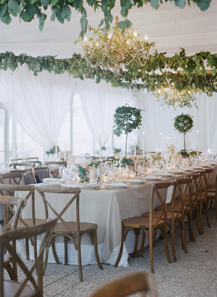 Romantic Charleston wedding reception