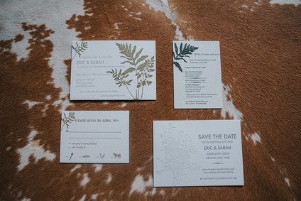 Woodland wedding invitations