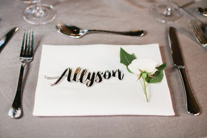 Simple place setting Inspiration