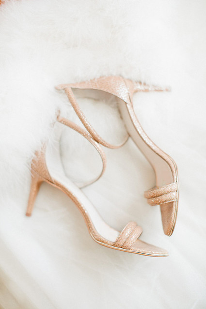Blush bridal shoes