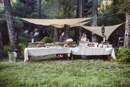 Wedding food tables