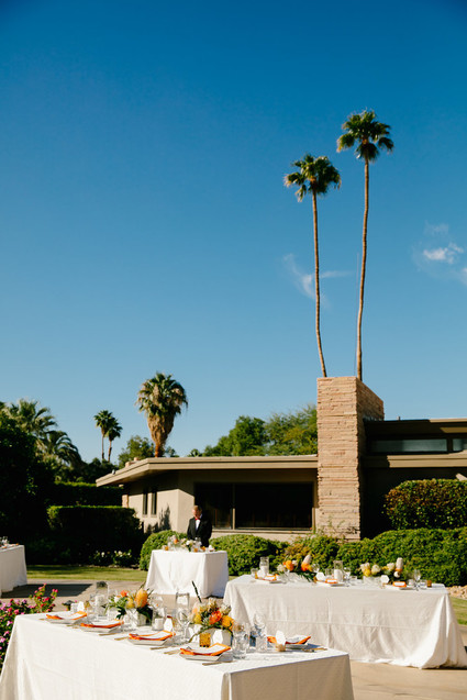 Palm Springs wedding reception