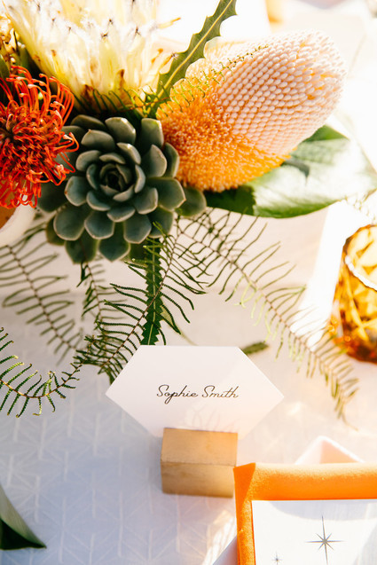 Geometric place setting Inspiration
