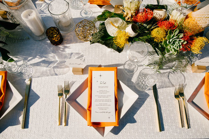Desert inspired place setting