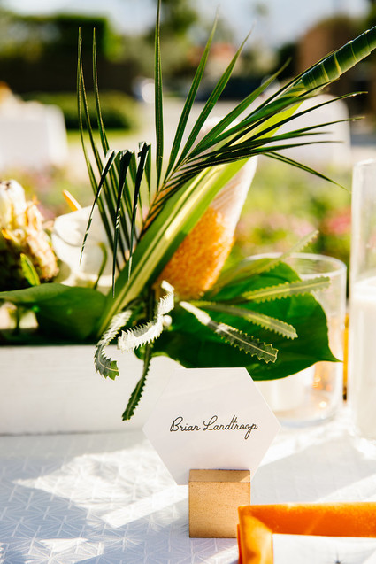 Geometric place card Inspiration