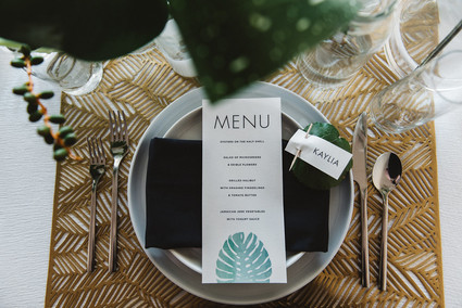 Tropical menu Inspiration