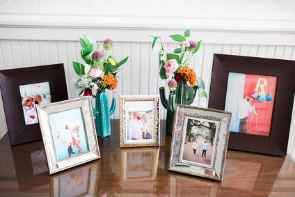 Wedding photo table
