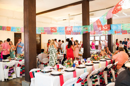 Mexican inspired reception decor