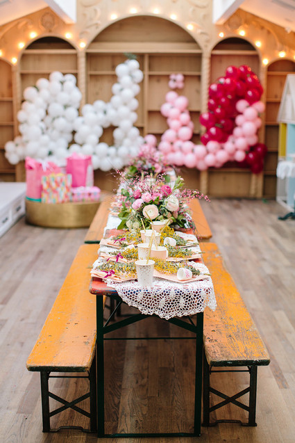 modern beauty and the beast birthday party Inspiration