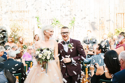 Indie wedding ceremony