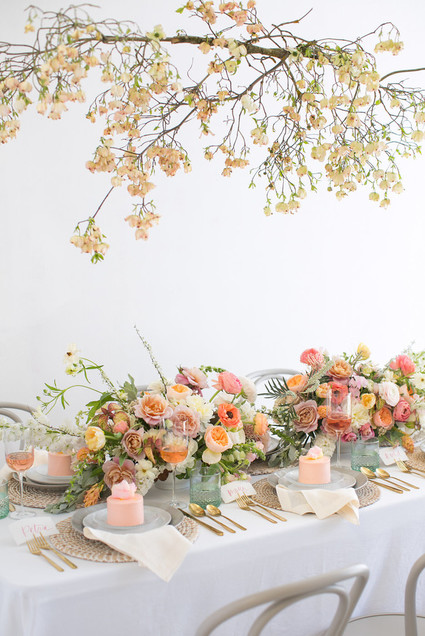 Blush floral bridal shower inspiration Inspiration