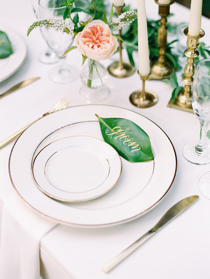 Romantic place setting Inspiration