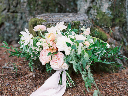 Spring bridal bouquet