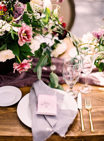 Romantic place setting Inspiration