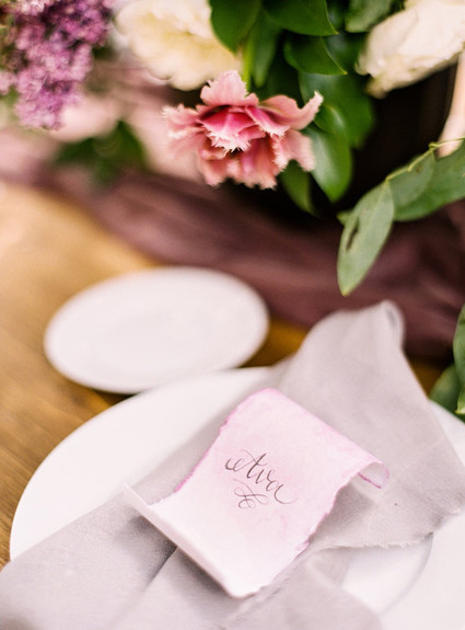 Organic place setting Inspiration