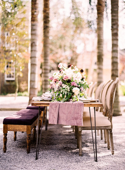 Purple tablescape