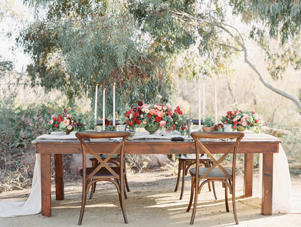 Tuscan inspired tablescape