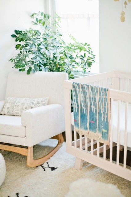Modern, bright designer nursery by Almost Makes Perfect