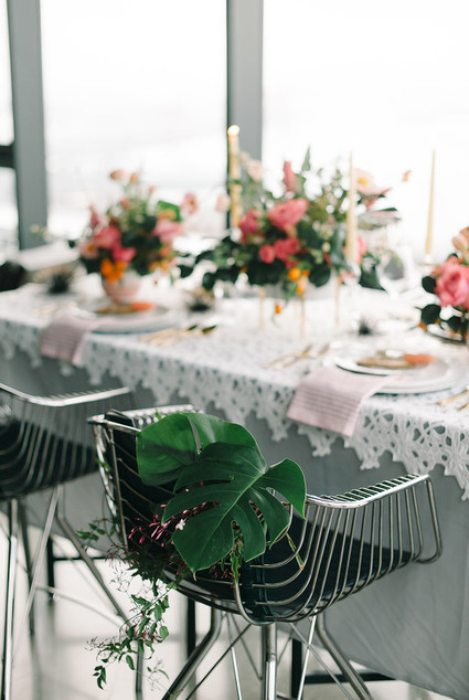 Tropical tablescape