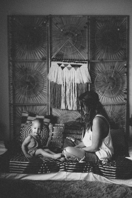 Bohemian mother-son photos