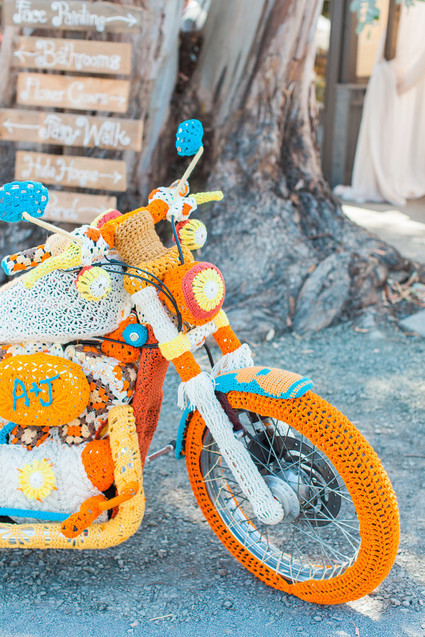 Colorful Northern California wedding