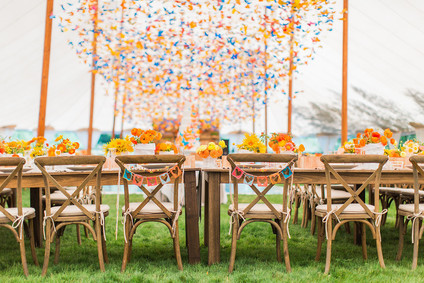 Colorful tablescape