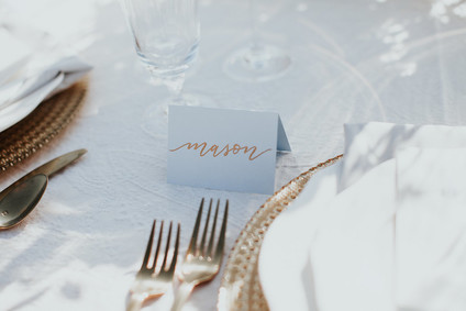Modern place cards Inspiration
