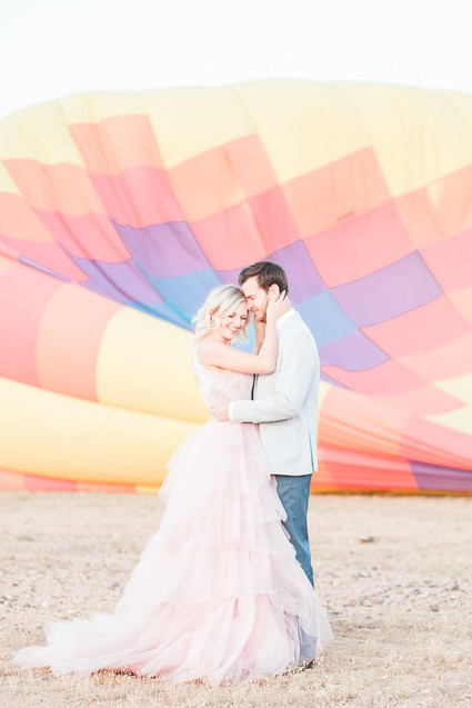 Hot air balloon wedding inspiration