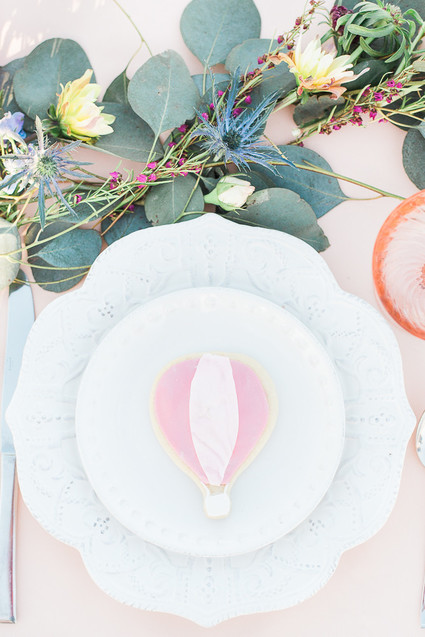 Hot air balloon cookie