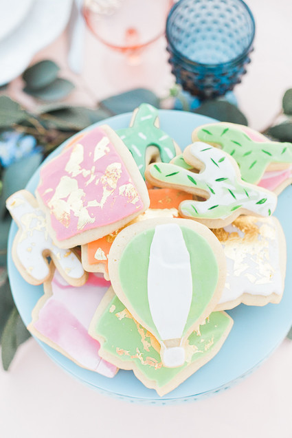 Hot air balloon cookie