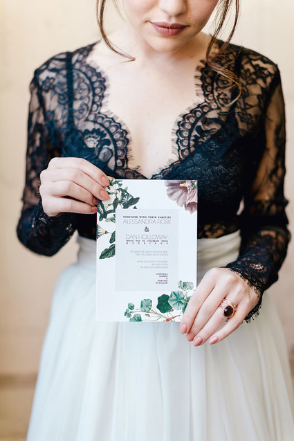 Botanical wedding invite