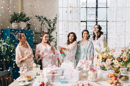 Vintage bachelorette tea party inspiration