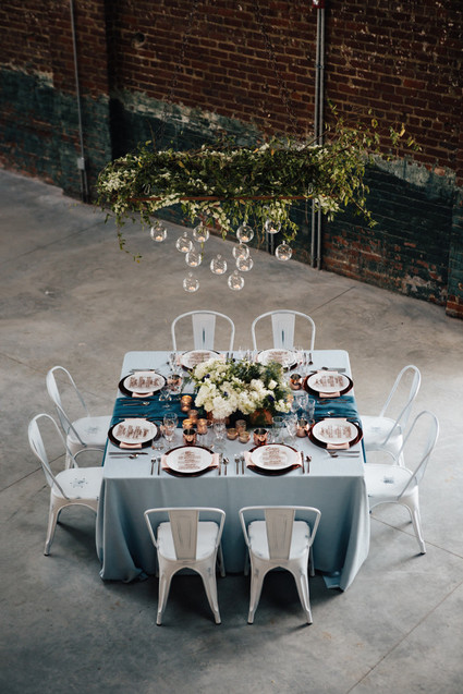 Industrial wedding reception Inspiration