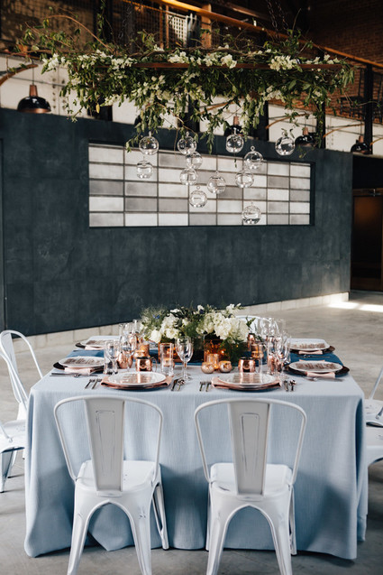 Industrial wedding reception Inspiration