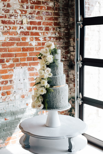 Industrial inspired wedding cake