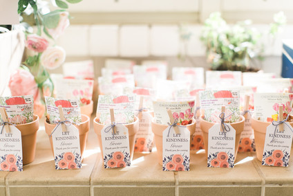 Floral party favors